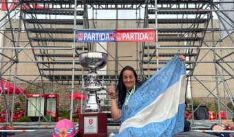 UNA BOMBERO GESELINA REPRESENTÓ AL PAÍS EN CHILE